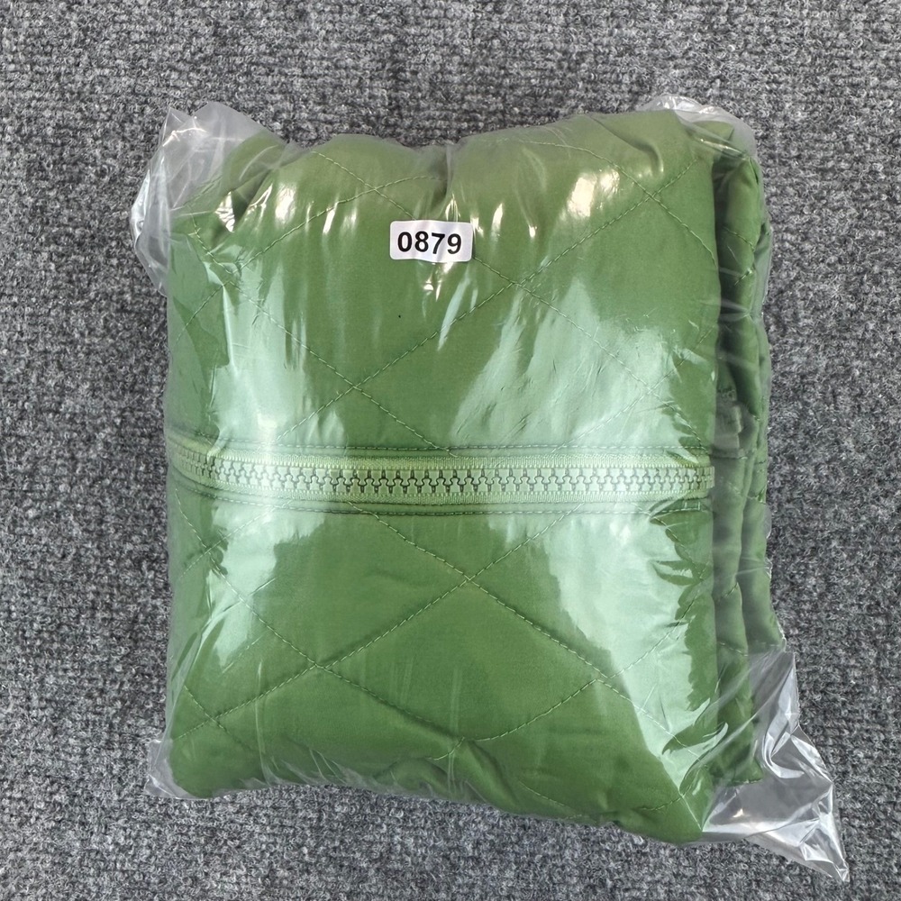 Lands End Quilted Puffer Insulated  Lightweight Jacket Womens M Green *Read‎ - Picture 14 of 14